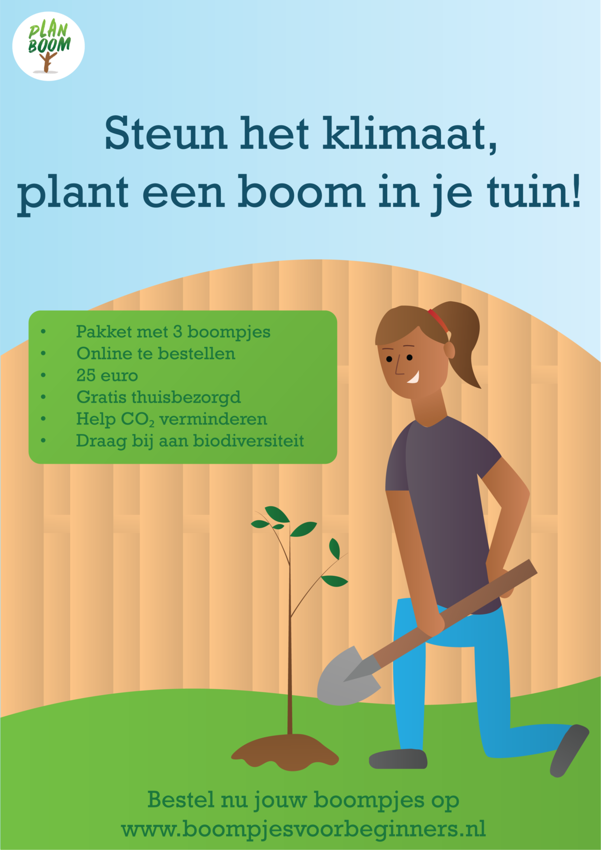 Steun het klimaat en plant een boom! Pakket Boompjes voor beginners verkrijgbaar bij Plan Boom
